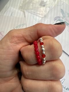 Anillo Ambar rojo