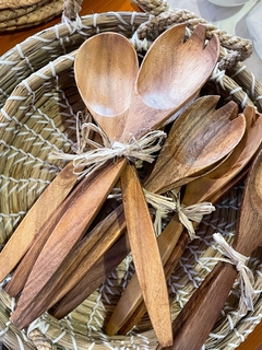 SET CUCHARA Y TENEDOR ACACIA