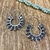 BRINCO PRATEADO ESTILO BOHO CHIC / HOOP - CAVEIRA - comprar online