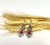 BRINCO PRATEADO ESTILO BOHO CHIC / HOOP - GOTA EM ARABESCO C/ PEDRA NATURAL - comprar online