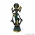 Adorno Decorativo Artesanal de Bronze Maciço Saraswati 15cm na internet