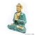 Escultura Decorativa Artesanal de Madeira Buda Mãos Juntas 30cm - comprar online