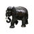 Escultura Decorativa Artesanal de Madeira Elefante Preto - comprar online