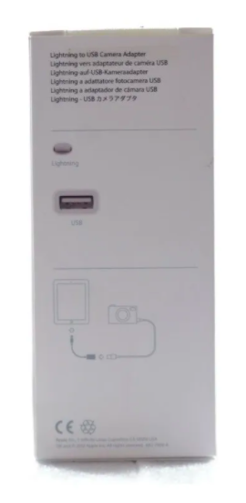 Adaptador de cámara USB Apple Lightning ( paquete 2 Ecuador