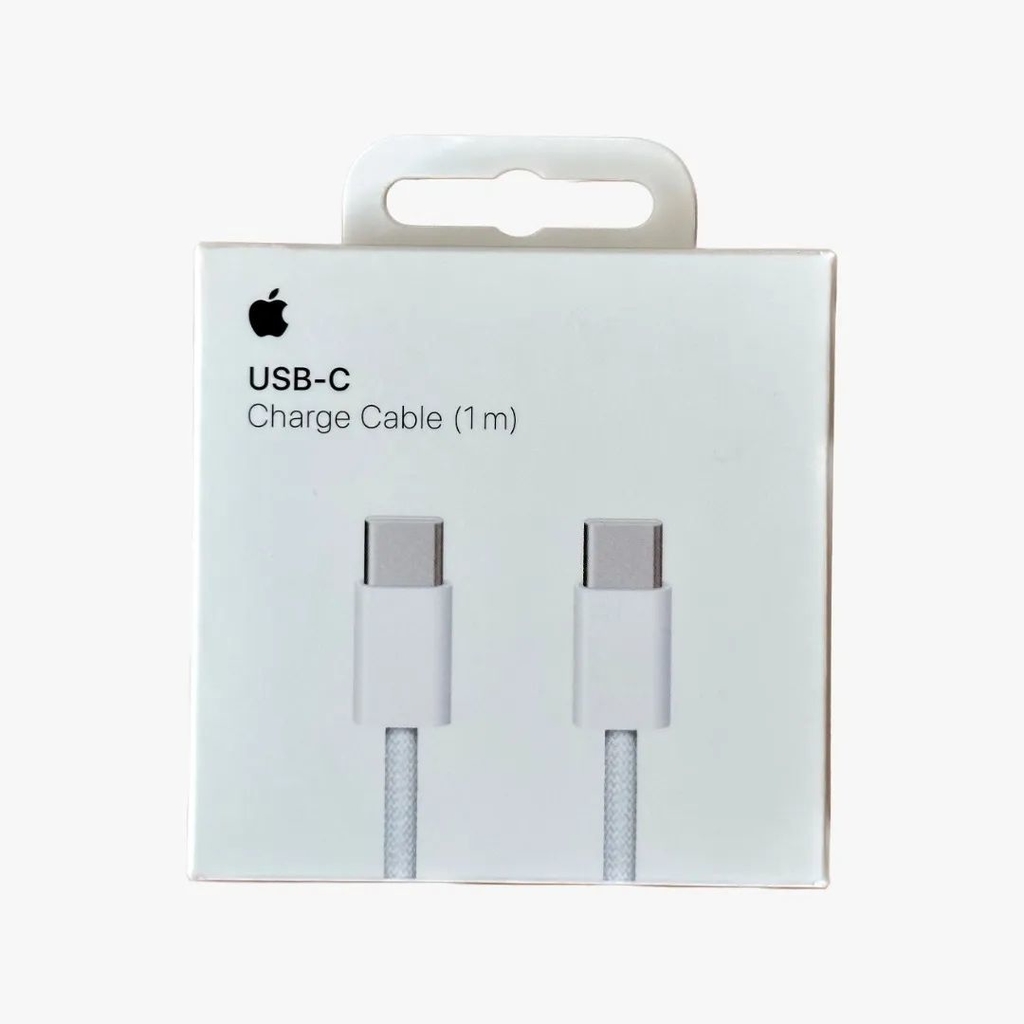 Cable Apple de carga USB-C trenzado 1m - Blanco