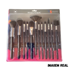 Kit 12 pincéis para maquiagem Macrilan KP9-1A Profisional - comprar online