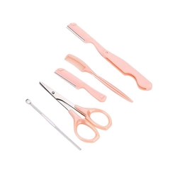 Kit Sobrancelhas Tesoura Navalha Pente Design Beauty tools - comprar online