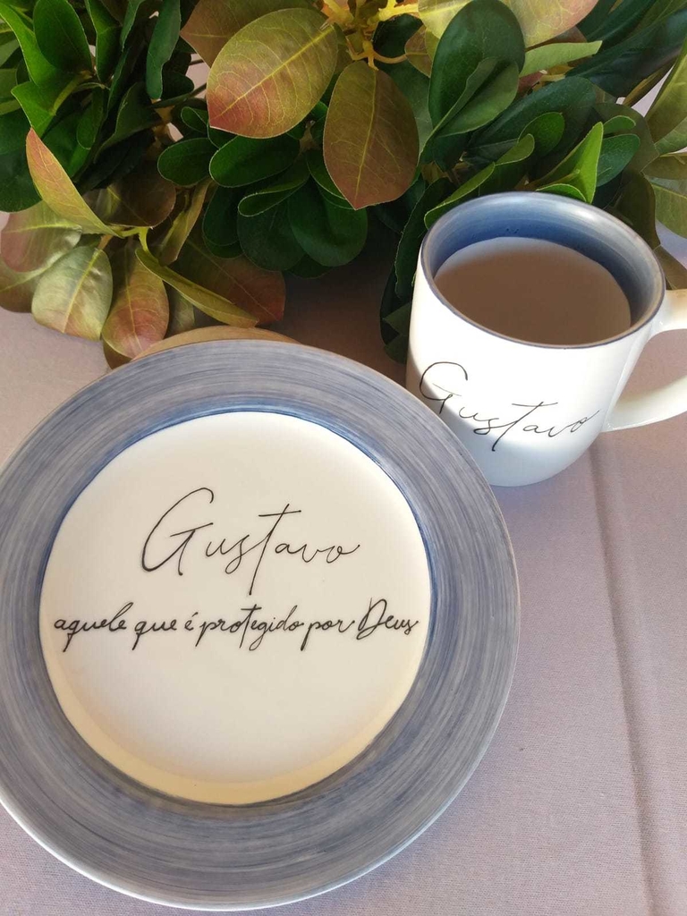 Conjunto De Caneca De Café Significado à abelha acopla o casamento ou o