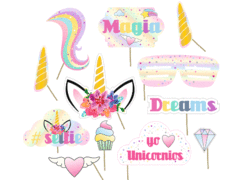 Pinche para foto fiesta unicornio dreams