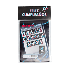 Banderin feliz cumpleaños tik tok x1 - comprar online