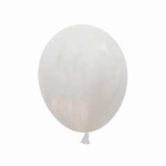 Globos Globolandia Perlados Blanco 12" x25