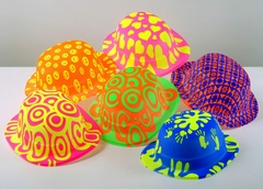 Sombrero Bombin Fluo estampado x1