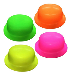 Sombrero Bombin Fluo Liso x1