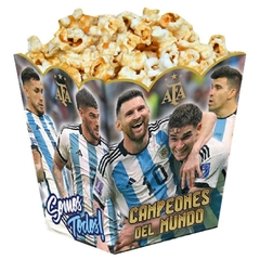 Cajita Pochoclera Seleccion Argentina x6