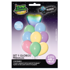 Set Globos colores pasteles