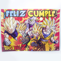 Afiche feliz cumple dragon ball z x1