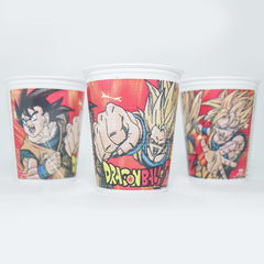 Vaso de polipapel dragon ball z x10