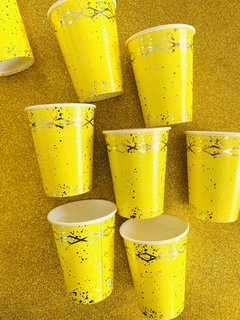 Vasitos Polipapel Amarillo x8