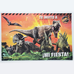 Invitacion jurassic world x10