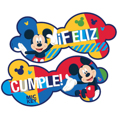 Banderin Feliz Cumple mickey x1