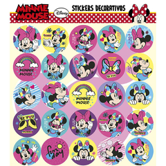 Stickers en plancha minnie x25