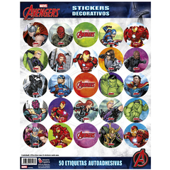 Stickers en plancha Avengers x25