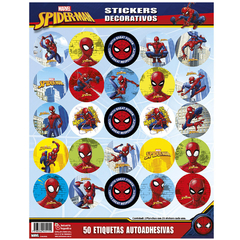 Stickers en plancha hombre araña x25