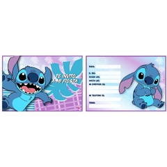 Invitaciones Stitch x10