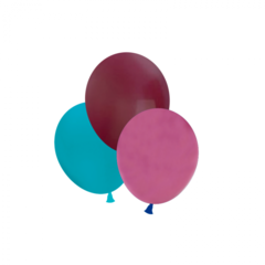 Globos perlados multicolor 12" x25