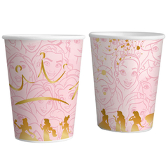 Vaso de polipapel princesas de disney x10