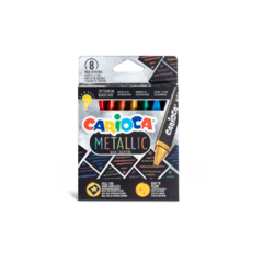 CRAYONES CARIOCA METALIZADOS X 8 COLORES