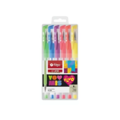 Boligrafo Filgo Roller Gel x 5 colores Fluo