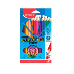 Lápices de colores Maped Jumbo por 12