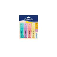 RESALTADORES PELIKAN PASTEL FLASH x 4 COLORES