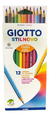 Lapices Giotto Stilnovo X 12 Colores Mina Super Resistente - comprar online