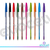 Boligrafos De Colores Surtidos X 10 Unidades - comprar online