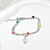 Pulsera doble con colores y perla AQ