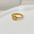 Anillo redondo blanco con strass AD - cod:anad24