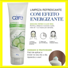 Refrescante Máscara de Limpeza Facial Pepino e Aloe Vera Avon Care - 90g - comprar online