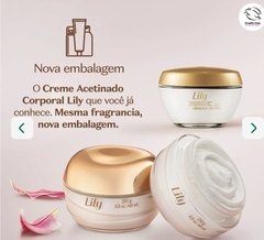 Creme Acetinado Hidratante Desodorante Corporal Lily 250g - O Boticário - comprar online