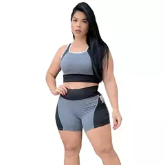 Kit 3 Conjuntos de Academia Feminino | Shorts e Tops para Treinos com Estilo