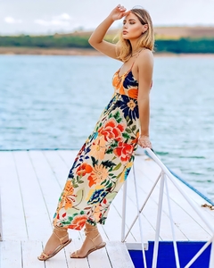 Vestido floral - Amendoeira