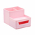 Organizador Plástico com Gaveta BRW Rosa Pastel