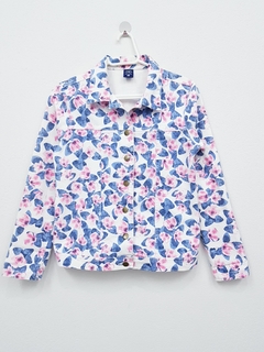 Jaqueta jeans floral HERING KIDS - comprar online