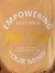 Cropped Max bege Empowering Your Mind - comprar online