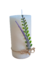 Vela decorada com lavanda lilás na internet