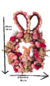 Guirlanda de Pascoa com mini ovos,coelho e flores artificiais - comprar online