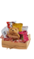 Mini cesta com chocolates e mini urso - comprar online