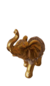 Enfeite Elefante De Resina Dourado Com Pedras Prateadas na internet