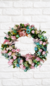 Guirlanda decorativa com flores artificiais Amor - comprar online